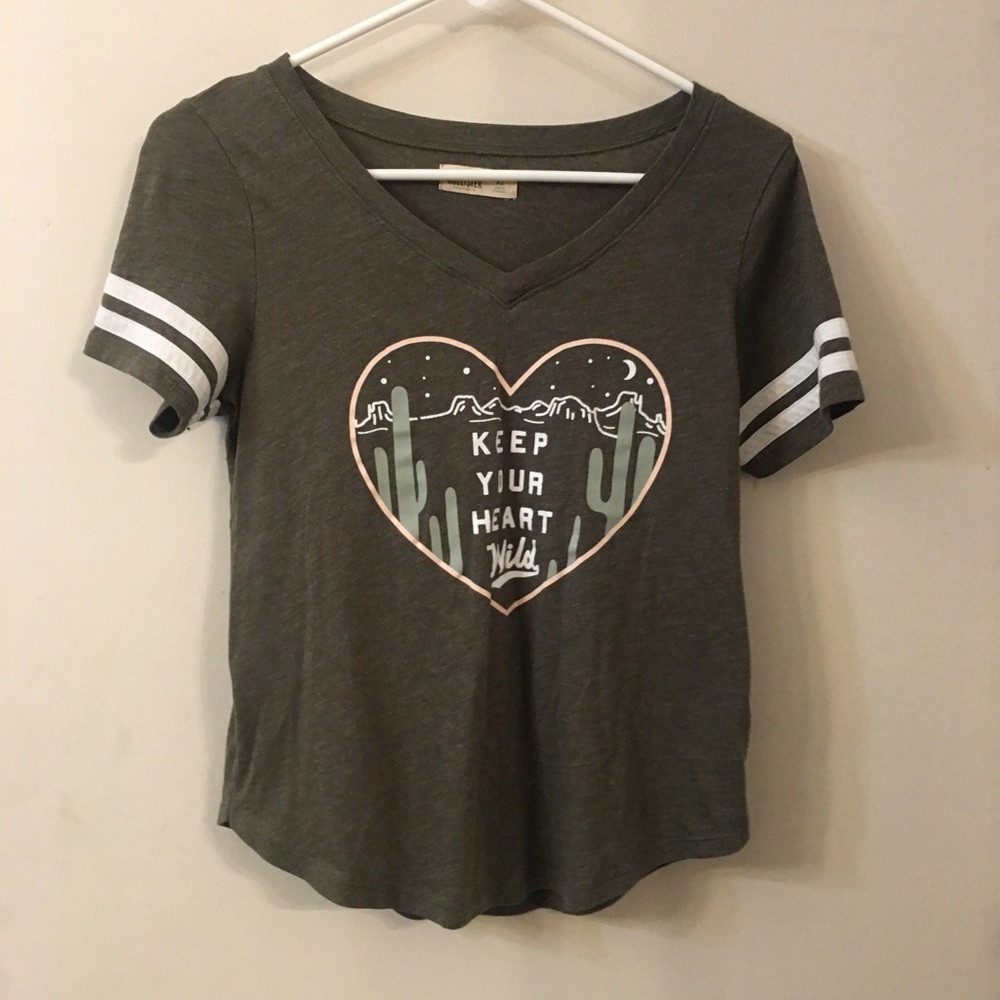 Dark green Hollister T-shirt